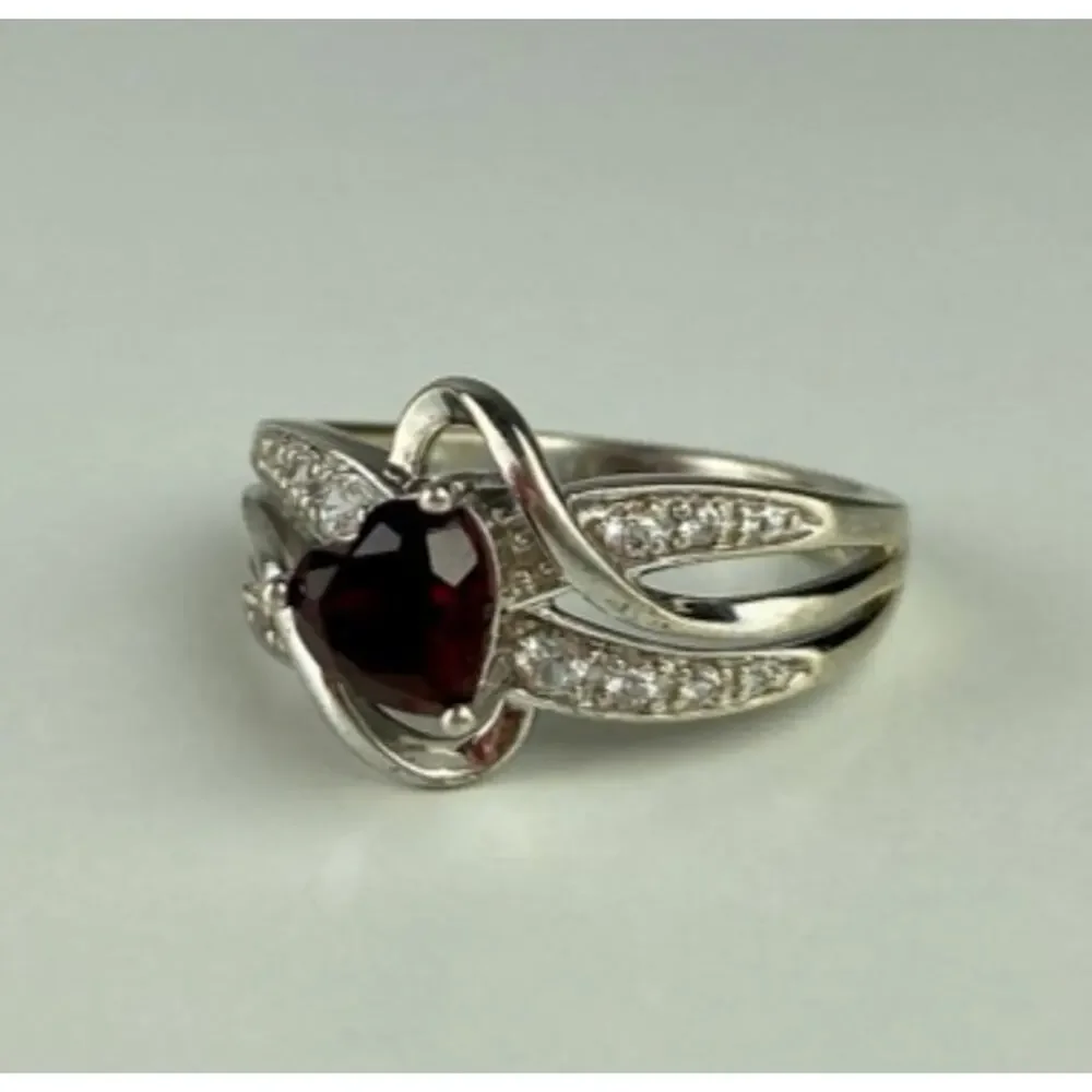 925 Sterling Silver Spinel & CZ 